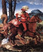 BALDUNG GRIEN, Hans The Knight, the Young Girl, and Death ddww oil